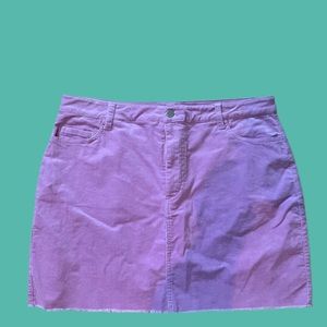 Forever 21 Plus Size 1X pink pastel suede skirt